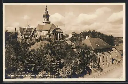 AK Aalen, Salvatorkirche mit Schwesternhaus