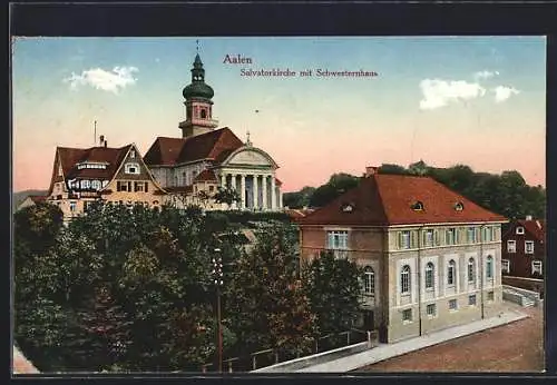 AK Aalen, Salvatorkirche mit Schwesternhaus