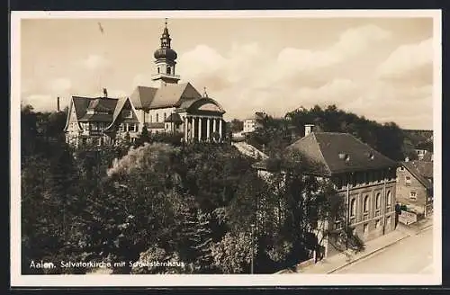 AK Aalen, Salvatorkirche mit Schwesternhaus