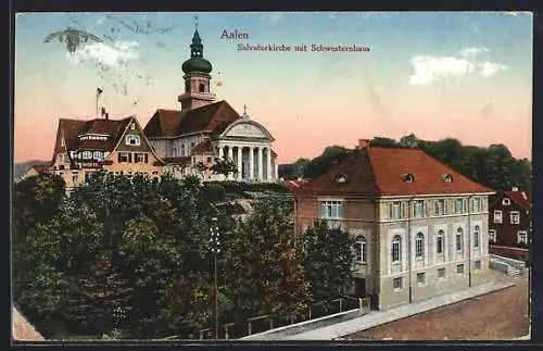 AK Aalen, Salvatorkirche mit Schwesternhaus