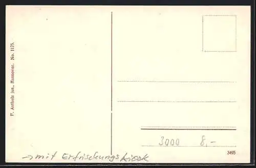 AK Hannover, Eilenriede an der Hohenzollernstrasse, mit Erfrischungs-Kiosk, Verkäufer und Kunde