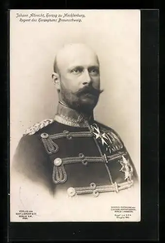 AK Herzog Johann Albrecht, Herzog von Mecklenburg, Regend d. Herzogtums Braunschweig