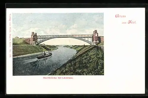 AK Kiel, Hochbrücke bei Levensau