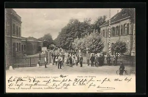 AK Lockstedt / Holst., Wache und Eingang des Lockstedter Lagers