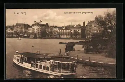 AK Hamburg-Neustadt, Blick auf den neuen Jungfernstieg