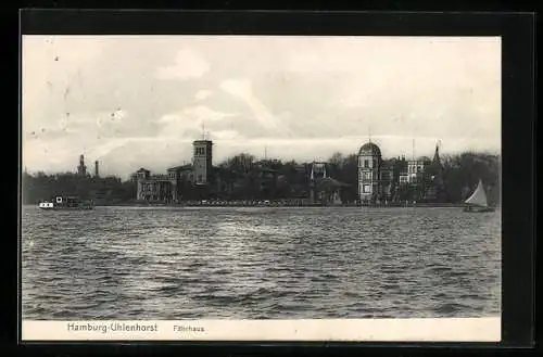 AK Hamburg-Uhlenhorst, Blick zum Fährhaus