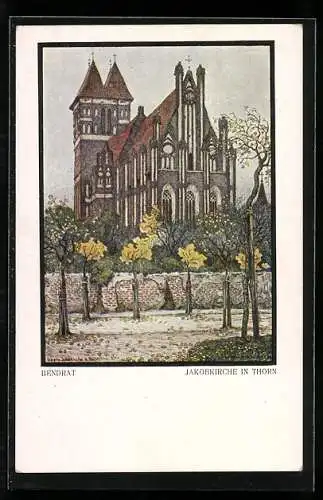 AK Thorn, Jakobkirche nach Bendrat