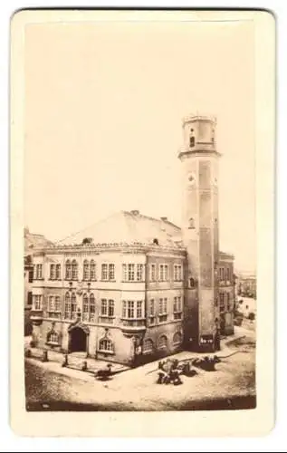 Fotografie Klotz & Hentschel, Hof, Ansicht Hof i. B., Rathaus mit Vorplatz