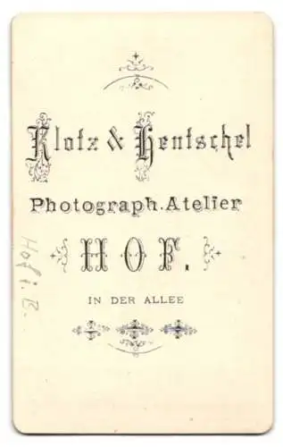 Fotografie Klotz & Hentschel, Hof, Ansicht Hof i. B., Rathaus mit Vorplatz