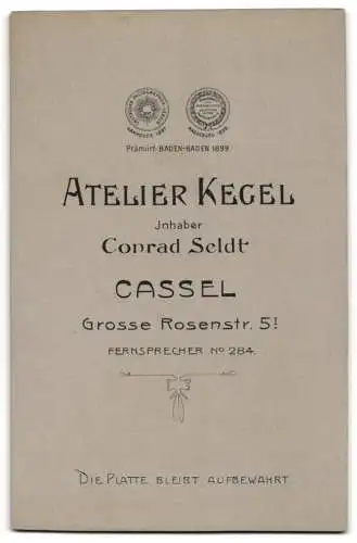 Fotografie Atelier Kegel, Cassel, Gr. Rosenstr. 5, Knabe im Matrosenanzug