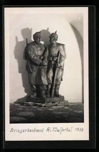 AK Hirschegg, Kriegerdenkmal Kl. Walsertal, 1935