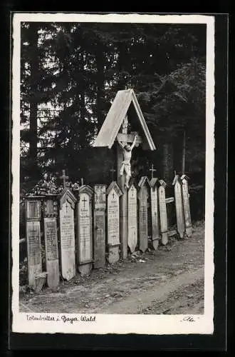 AK Totenbretter im Bayerischen Wald