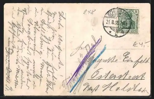 AK Haddeby in Schleswig, Partie an der alten Kirche