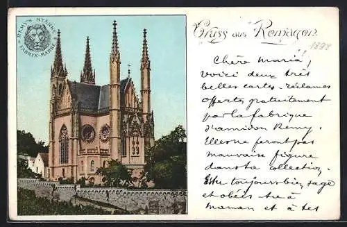 AK Remagen, Partie an der Kirche