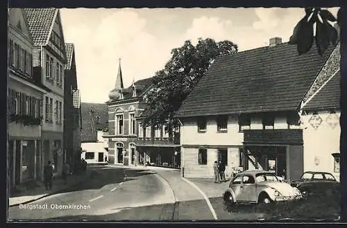 AK Obernkirchen, Strassenpartie mit Geschäften