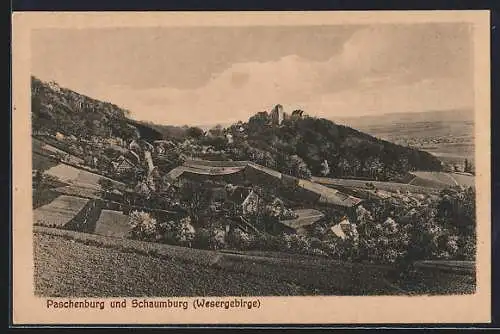 AK Rinteln /Wesergebirge, Paschenburg und Schaumburg