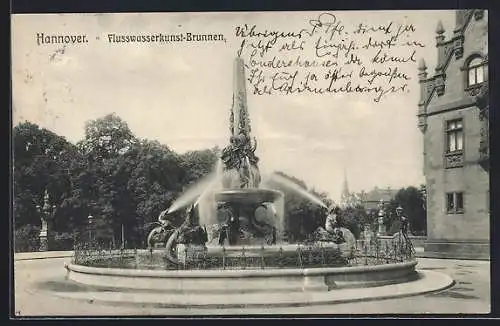 AK Hannover, Flusswasserkunst-Brunnen