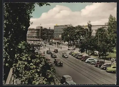 AK Hannover, Georgstrasse mit Cafe Kröpcke