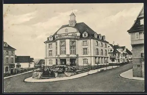 AK Donaueschingen, Ansicht Rathaus