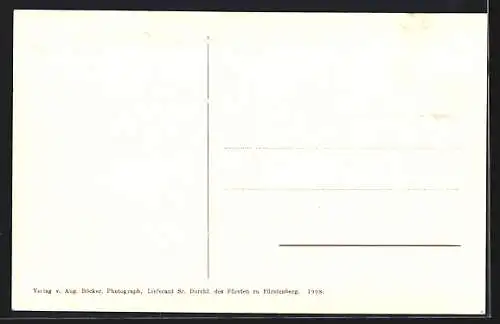 AK Donaueschingen, Rathaus mit Sparkasse