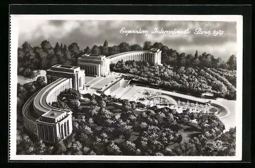 AK Paris, Exposition internationale 1937, Le palais du trocadero et les bassins