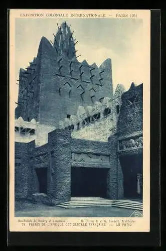 AK Paris, Exposition coloniale internationale 1931, Palais de l`Afrique Occidentale Francaise, Le Patio