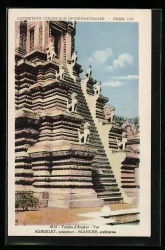 AK Paris, Exposition coloniale internationale 1931, Temple d`Angkor-Vat