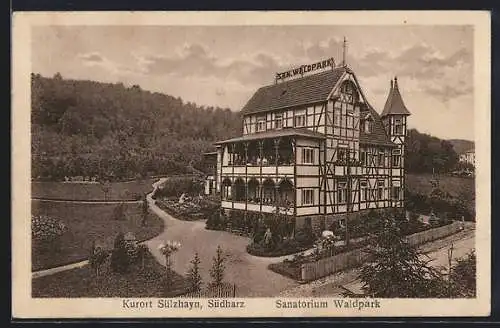 AK Sülzhayn /Südharz, Sanatorium Waldpark