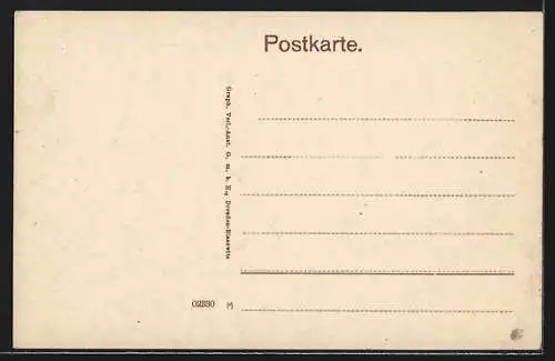 AK Donaueschingen, Passanten auf der Karl-Strasse