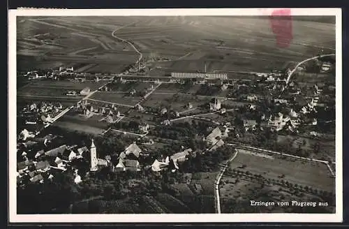 AK Erzingen / Waldshut, Teilansicht, Fliegeraufnahme