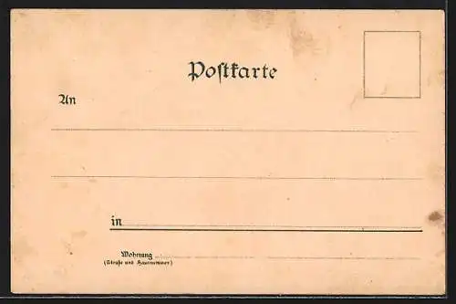 Lithographie Baden-Baden, Leopoldplatz mit Denkmal, Lichtenthaler-Allee, Lichtenthal