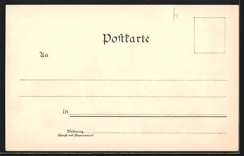 Lithographie Erfurt, Markttag vor dem Dom