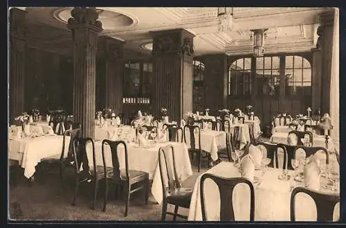 AK Hannover, Grand Hotel Bristol, Bes. F. W. Nolte, Aufnahme des Speisesaals