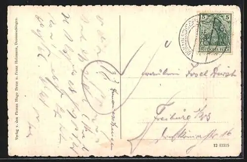 AK Donaueschingen, Partie am Irmabad