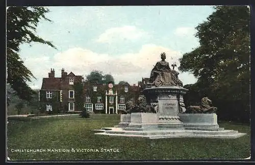 AK Christchurch, Mansion and Victoria Statue