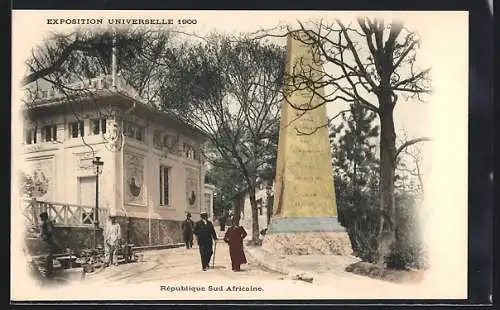 AK Paris, Exposition universelle de 1900, République Sud Africaine, Ausstellungsgebäude Südafrika