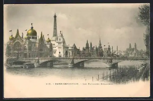 AK Paris, Exposition universelle de 1900, Les Pavillons Etrangers