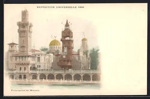 AK Paris, Exposition universelle de 1900, Principauté de Monaco, Ausstellungsgebäude