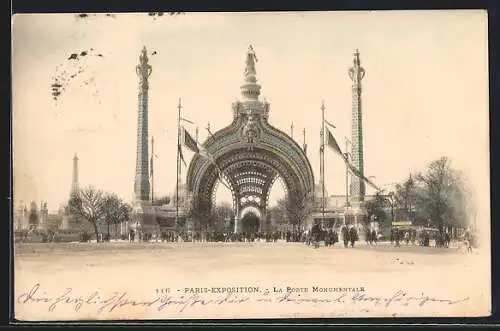 AK Paris, Exposition universelle de 1900, La Porte Monumentale