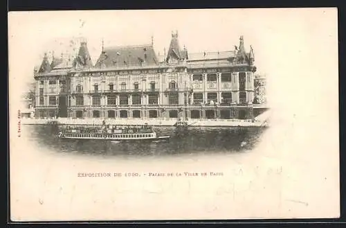 AK Paris, Exposition Universelle 1900, Palais de la Ville de Paris