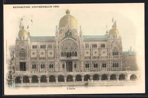 AK Paris, Exposition universelle de 1900, L`Italie