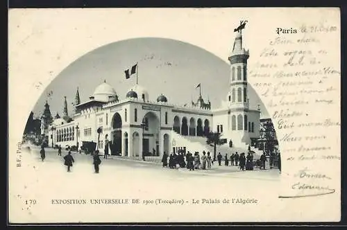 AK Paris, Exposition universelle de 1900, Le Palais de l`Algérie