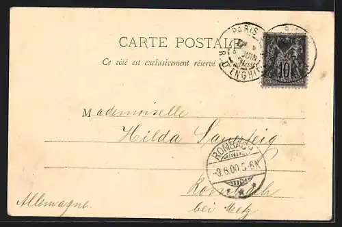 AK Paris, Exposition universelle de 1900, Pont Alexandre & Petit Palais