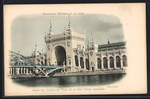 AK Paris, Exposition universelle de 1900, Palais de Armées de Terre et de Mer