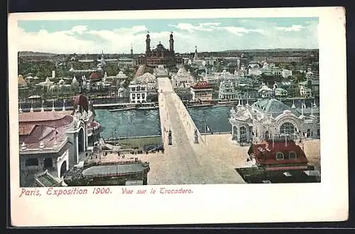 AK Paris, Exposition universelle de 1900, Vue sur le Trocadero