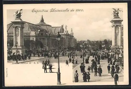AK Paris, Exposition universelle de 1900, Avenue Nicolas II.