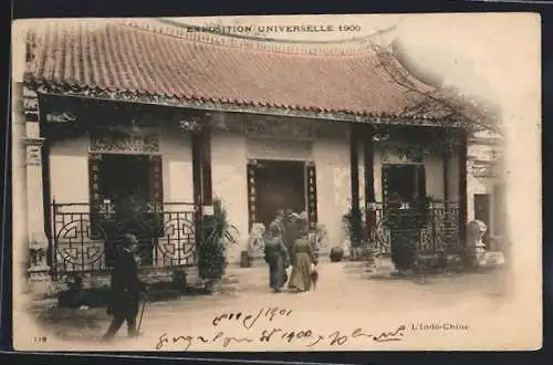 AK Paris, Exposition universelle de 1900, Pavillon Indo-Chine