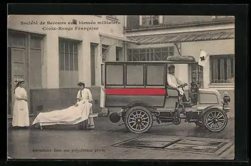 AK Croix-Rouge Francaise, Société de Secours aux blessés militaires, Rotes Kreuz