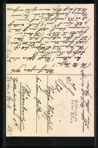 Künstler-AK sign. Peter Bina: Kriegsweihnacht 1916, Engel und Soldat unter Nachthimmel, Autograph