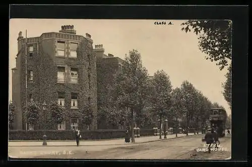 AK London, Hayes Court, Strassenbahn